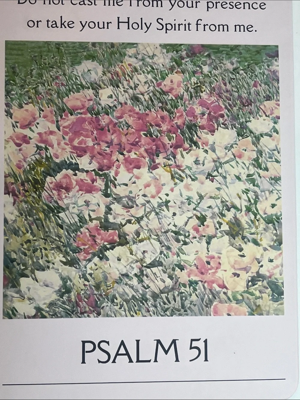 Psalm 51 Floral Hardcover Journal - Pink